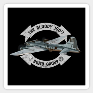 The Bloody 100th Group and B17 Flying Fortress Sticker